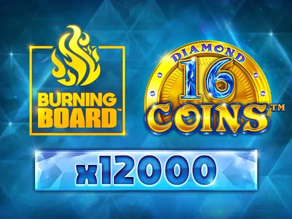 16 Coins Diamond Burning Board game art