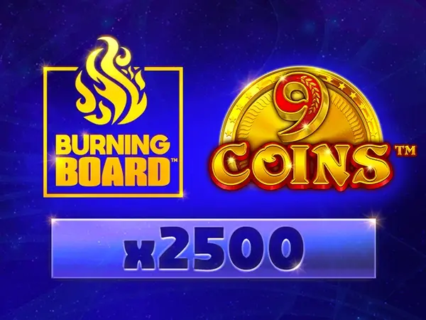 9 Coins Burning Board game art