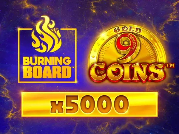 9 Coins Gold Burning Board game art