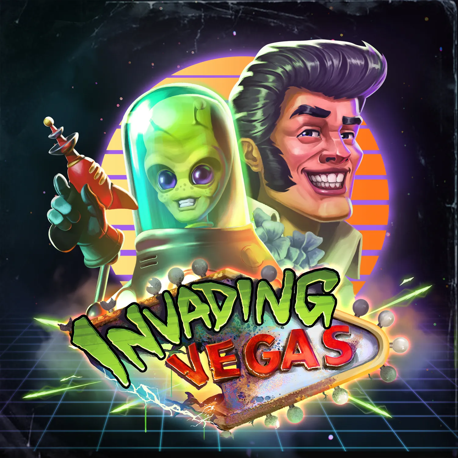 Invading Vegas game art
