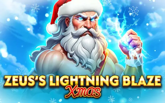 Zeus's Lightning Blaze - Xmas game art